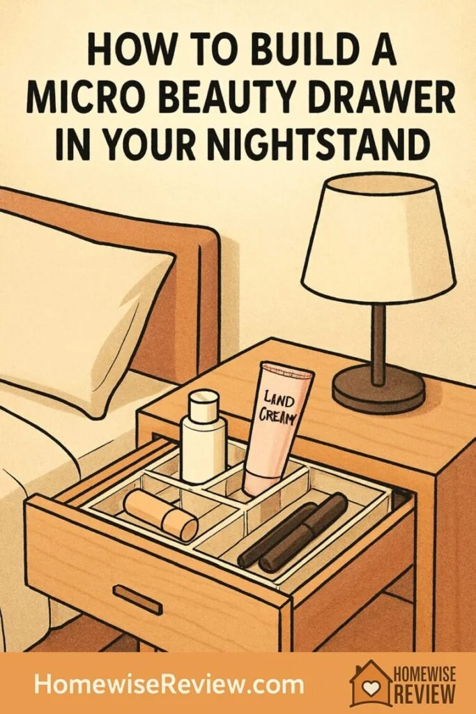How to Build a Micro Beauty Drawer in Your Nightstand