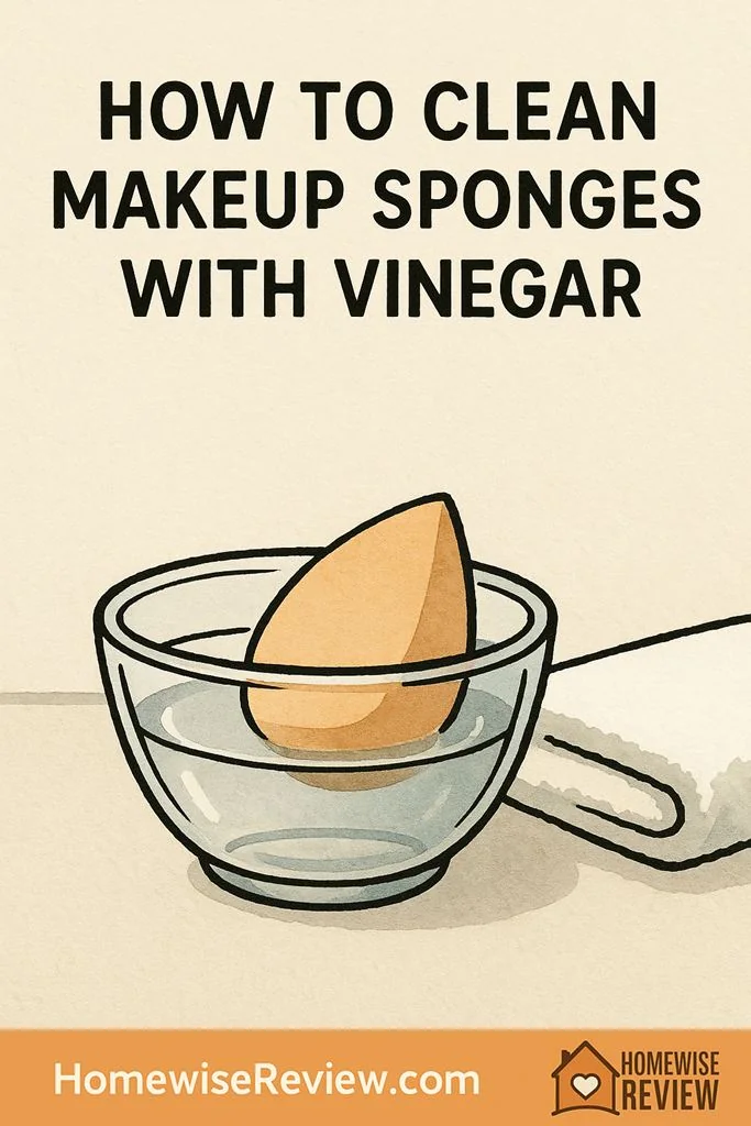 How to clean Makeup Sponges with vinegar