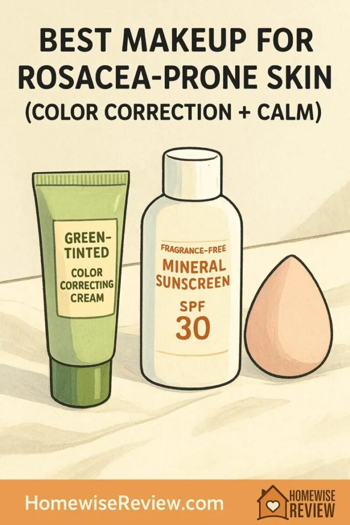 Best Makeup for Rosacea-Prone Skin (Color Correction + Calm)