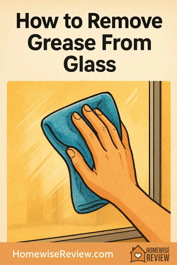 How to remove grease from glass