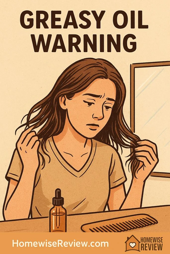 hair oil greasy complaints