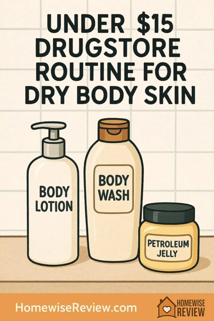 Best “Under $15” Drugstore Routine for Dry Body Skin