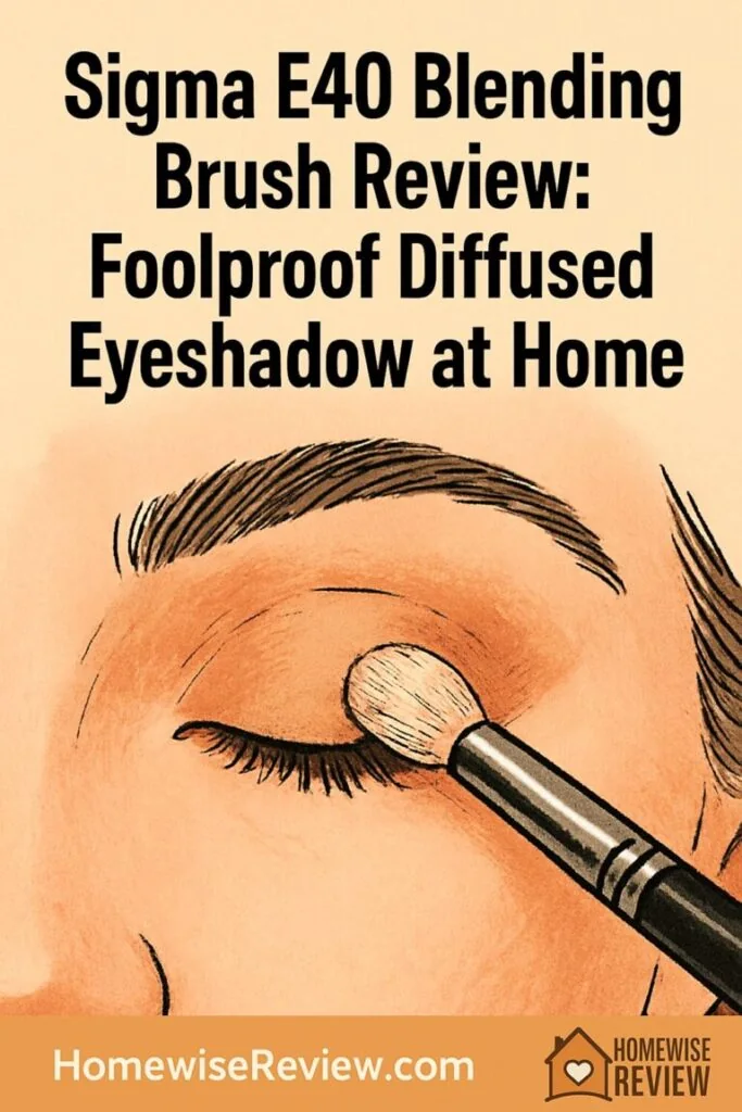 Sigma E40 Blending Brush Review: Foolproof Diffused Eyeshadow at Home