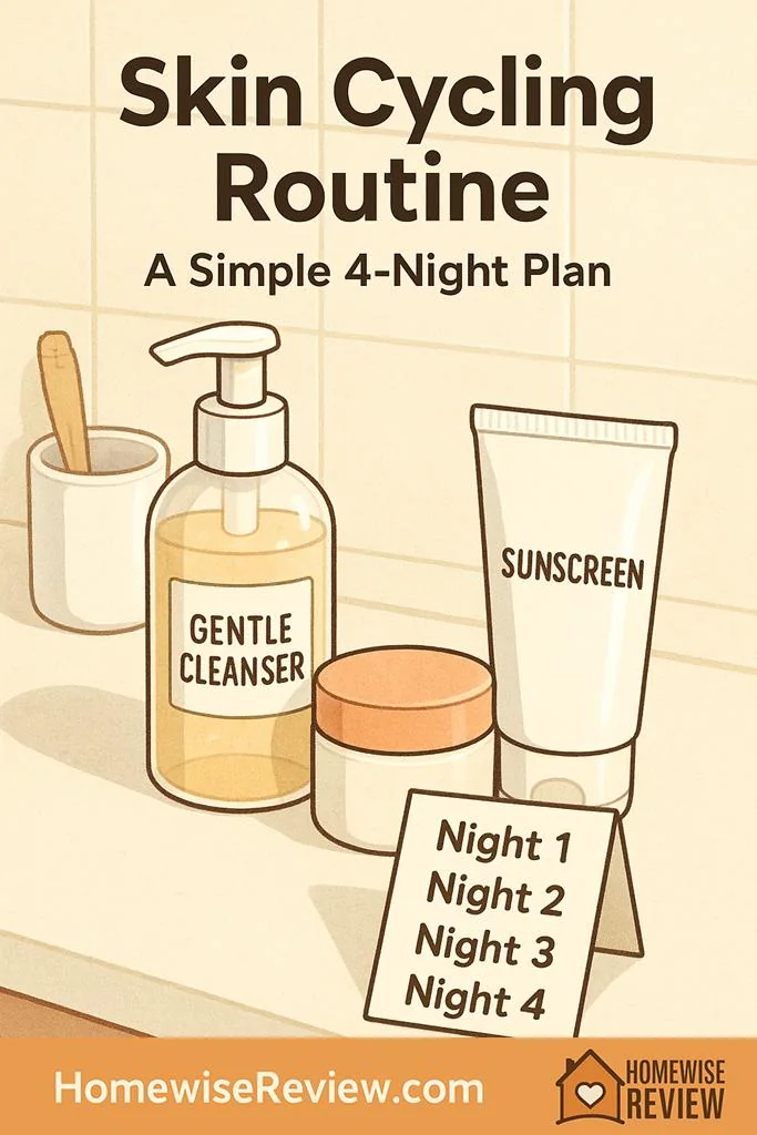 Skin cycling routine