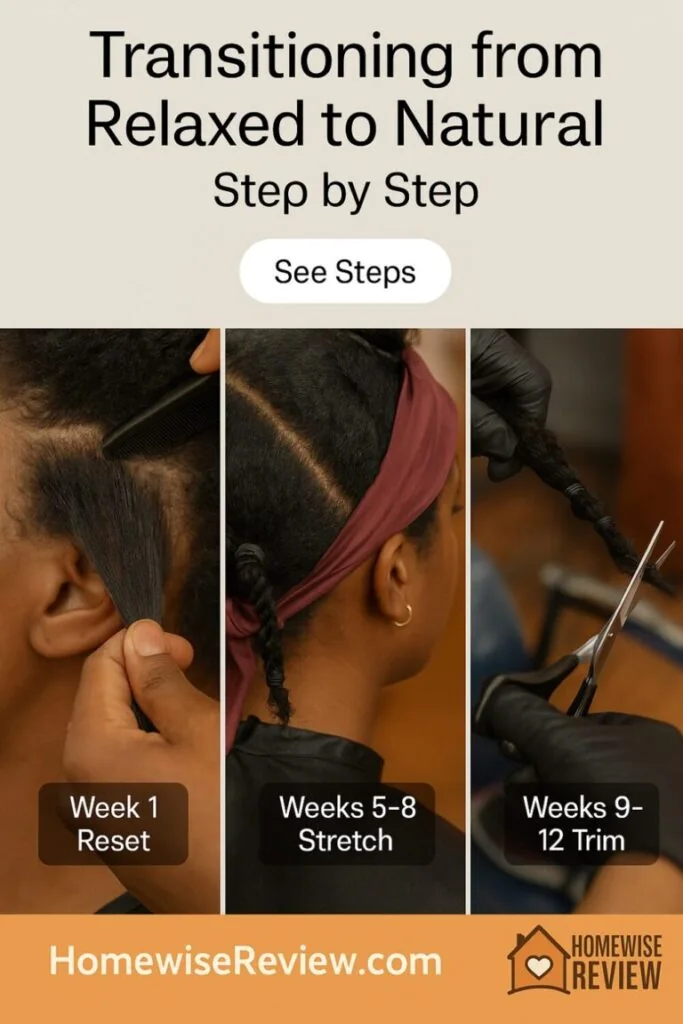 Transitioning from Relaxed to Natural Step by Step