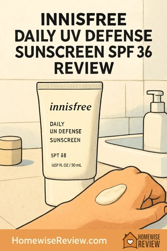 Innisfree Daily UV Defense Sunscreen SPF 36 Review
