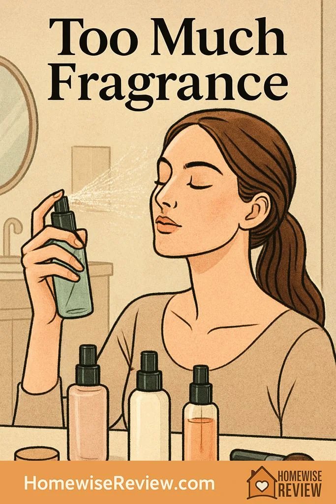 setting spray strong smell