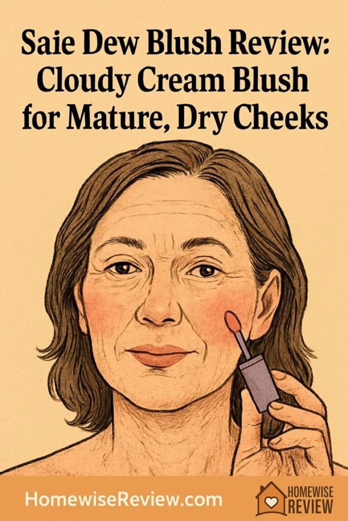 Saie Dew Blush Review: Cloudy Cream Blush for Mature, Dry Cheeks