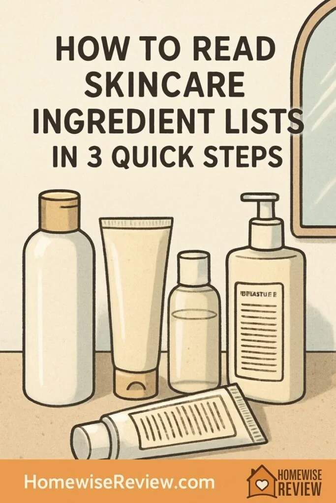 How to Read Skincare Ingredient Lists Without a Chemistry Degree