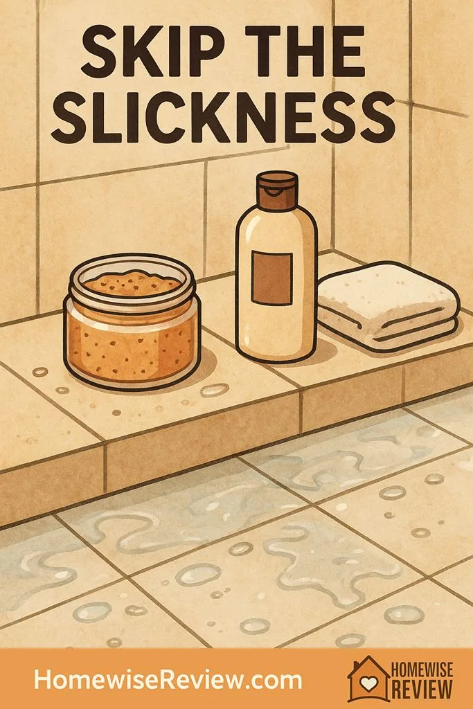 body scrub oily residue