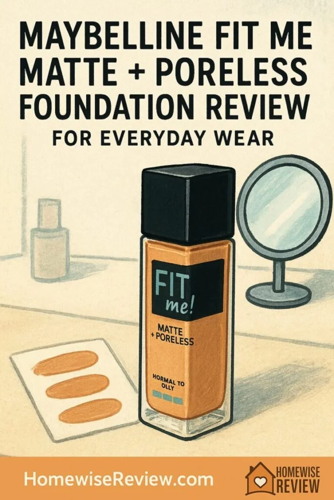 Maybelline Fit Me Matte + Poreless Foundation Review (For Everyday Wear)