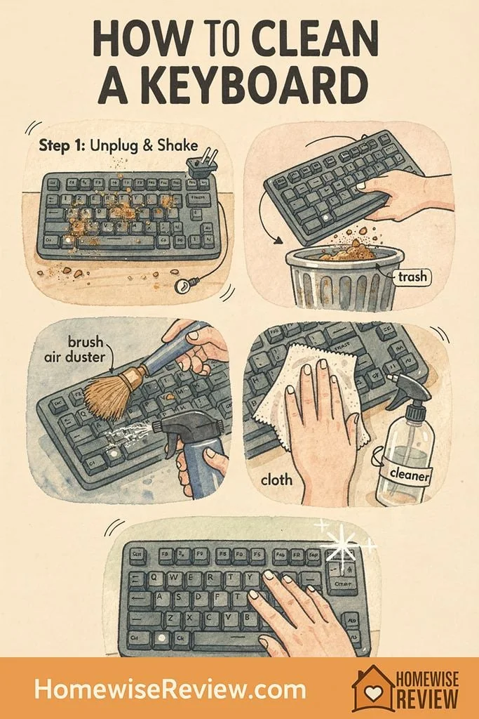 How to Clean a Keyboard (Safely, Without Damaging Keys)
