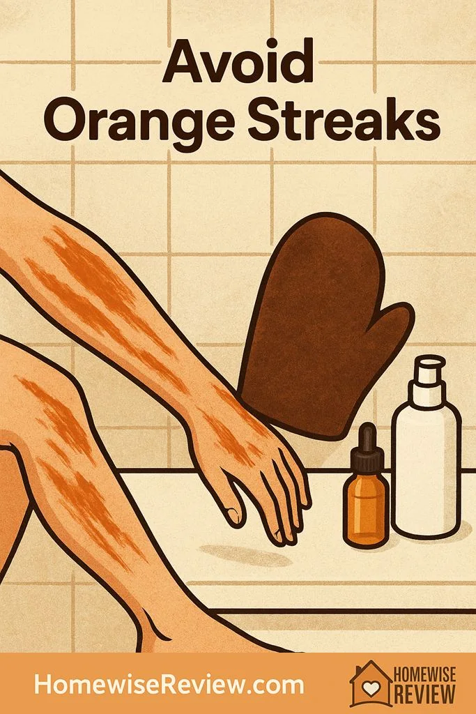 self tanner orange streaks