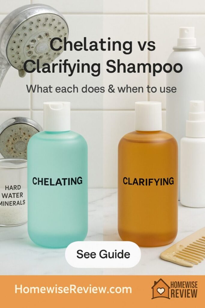 Chelating vs Clarifying Shampoo