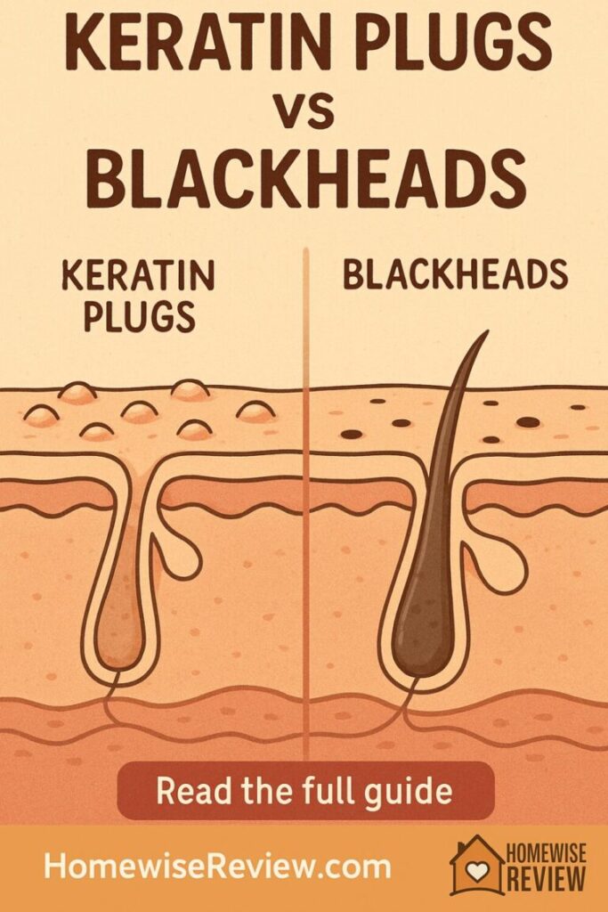 Keratin Plugs vs Blackheads