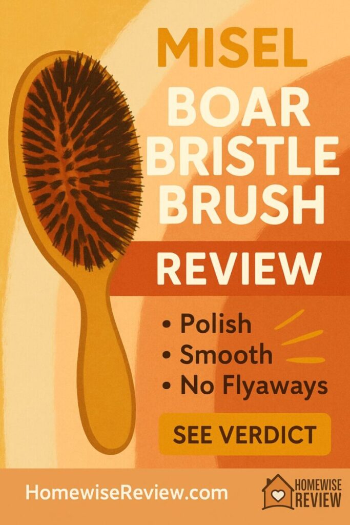 MISEL Professional Boar Bristle Hair Brush Review