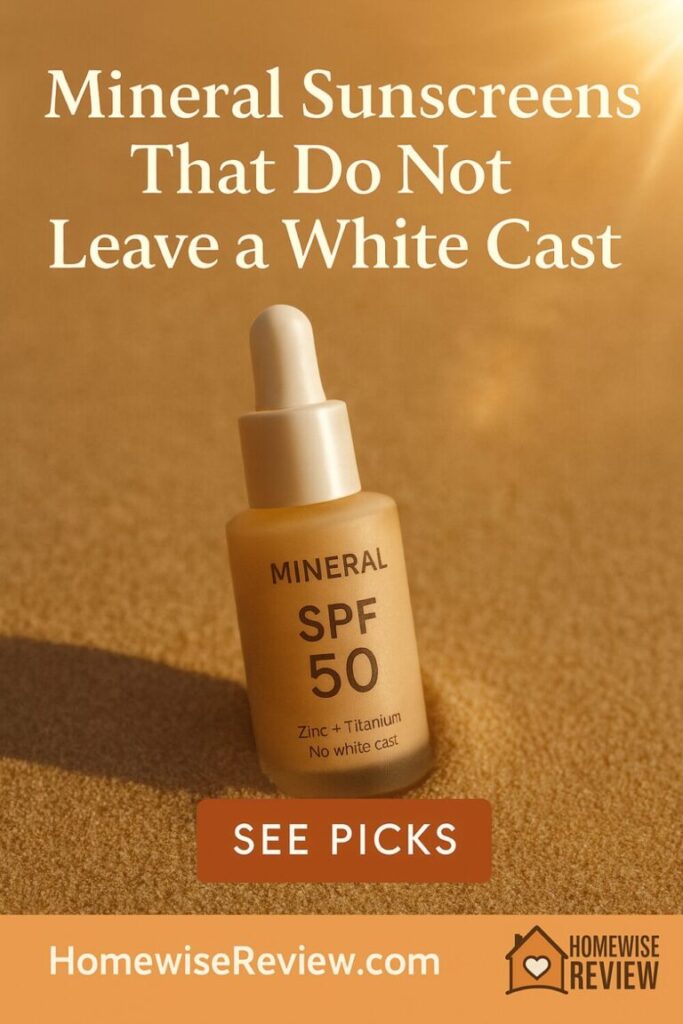 Mineral Sunscreens That Do Not Leave a White Cast