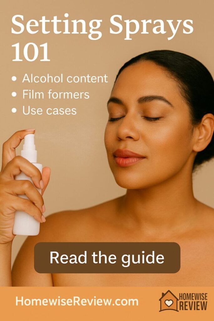Setting Sprays 101