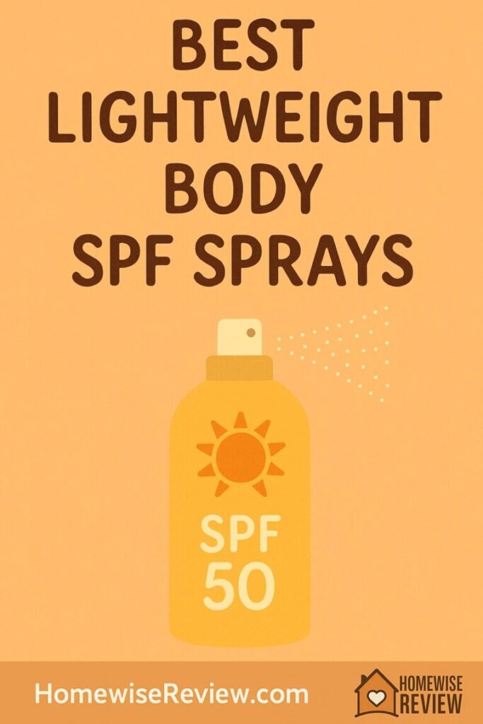 Best Lightweight Body SPF Sprays