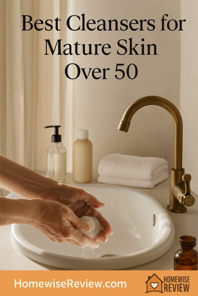 Best Cleansers for Mature Skin Over 50 (Gentle, Low-Fuss, Effective)