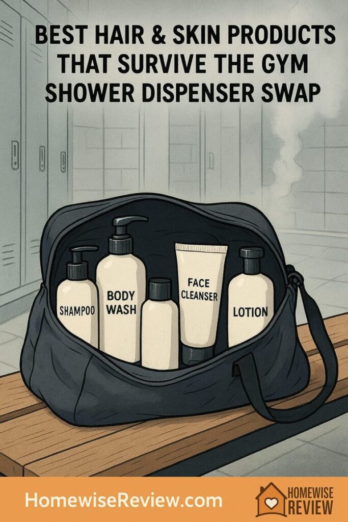 Best Hair & Skin Products That Survive the Gym Shower Dispenser Swap