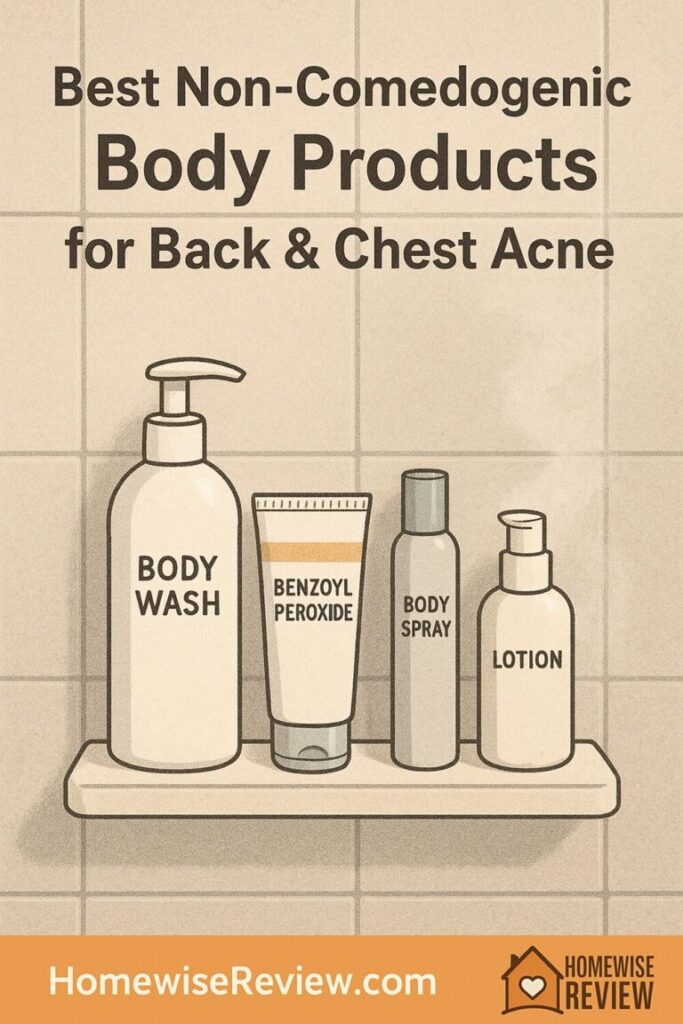 Best Non-Comedogenic Body Products for Back & Chest Acne