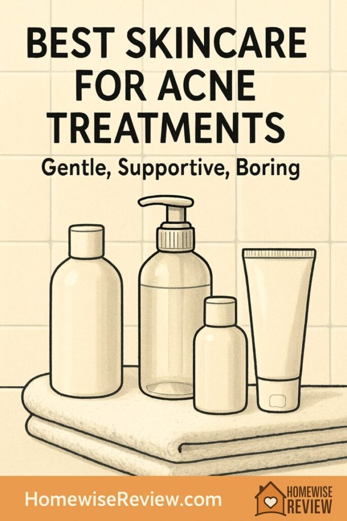 Best Skincare for People on Acne Treatments (Gentle, Supportive, Boring)