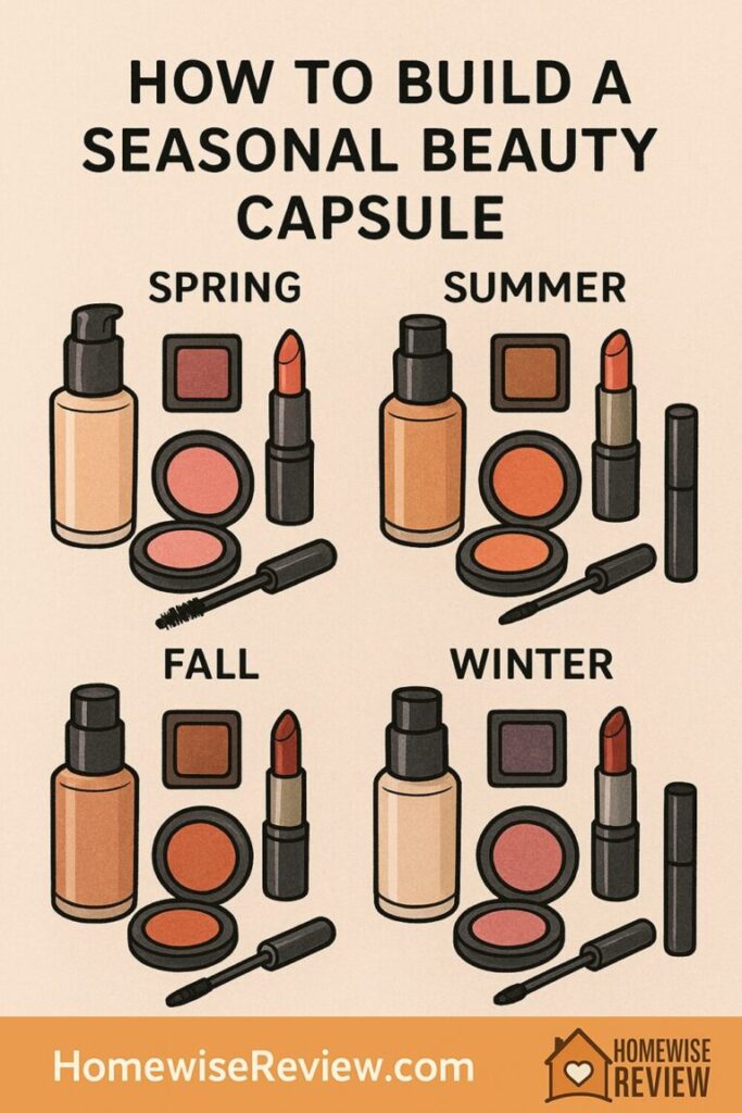 How to Build a Seasonal Beauty Capsule (Spring, Summer, Fall, Winter)