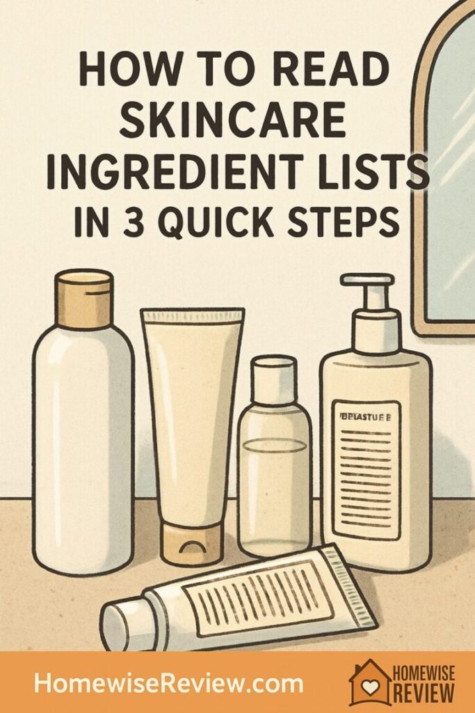 How to Read Skincare Ingredient Lists Without a Chemistry Degree