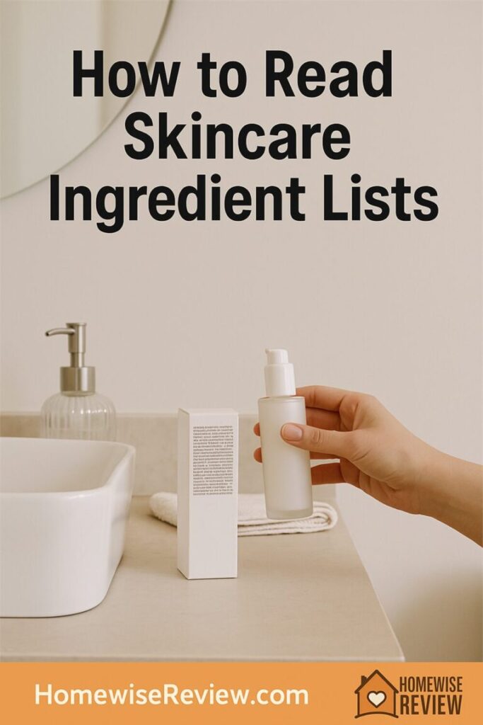 How to Read Skincare Ingredient Lists Without a Chemistry Degree