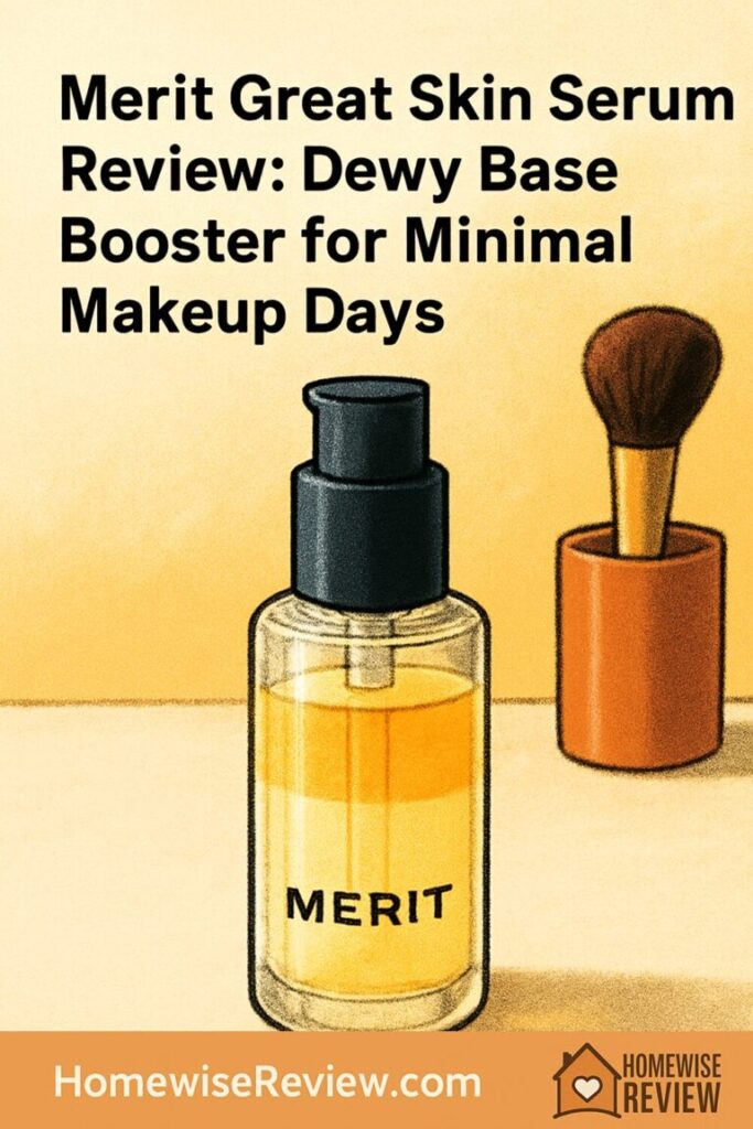 Merit Great Skin Serum Review: Dewy Base Booster for Minimal Makeup Days