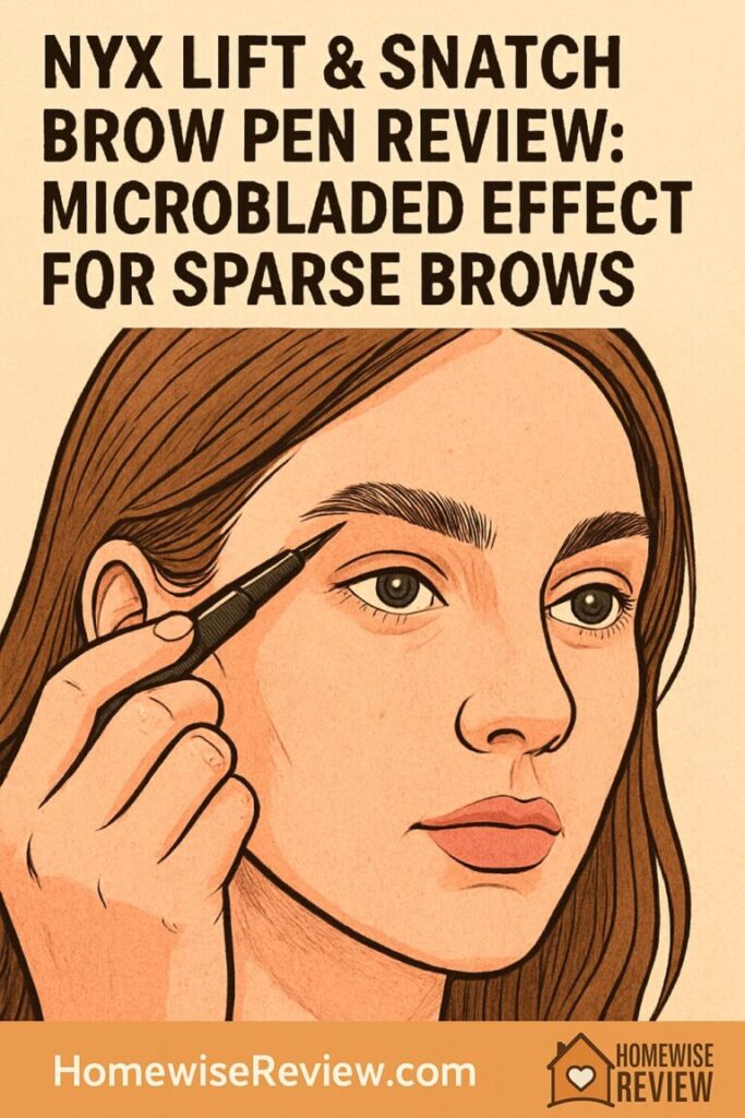 NYX Lift & Snatch Brow Pen Review: Microbladed Effect for Sparse Brows