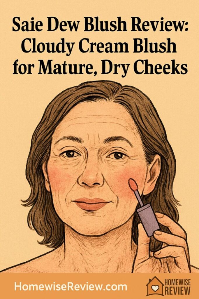 Saie Dew Blush Review: Cloudy Cream Blush for Mature, Dry Cheeks