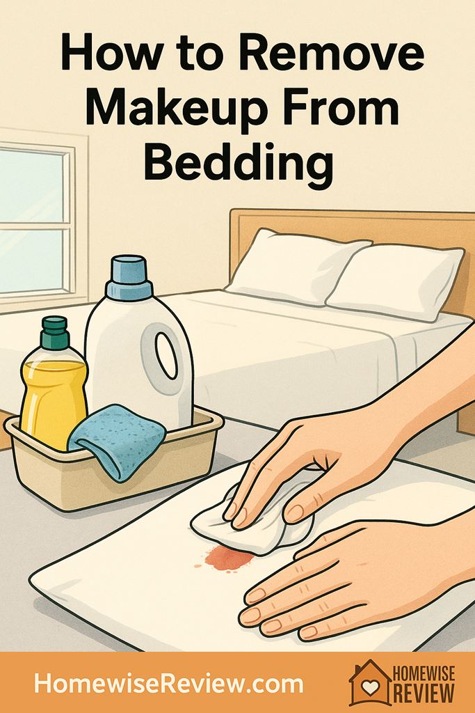 How to remove makeup from bedding