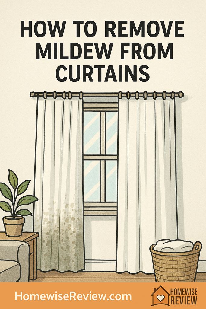 How to remove mildew from curtains