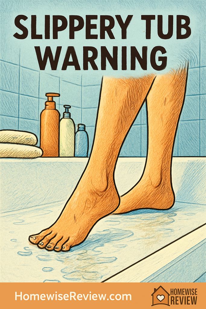 in shower lotion slippery tub complaints